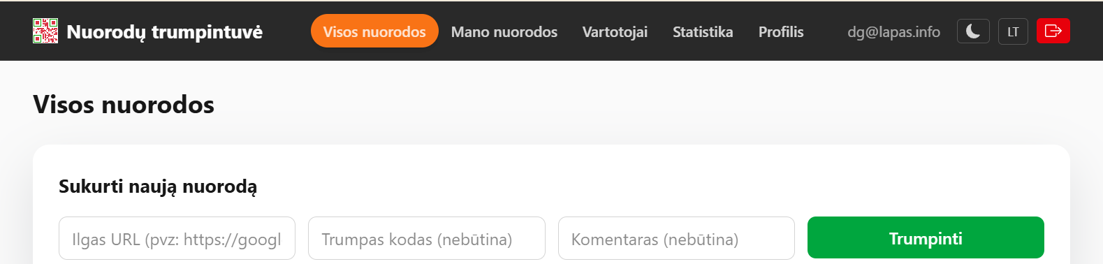 Nuorodų trumpintuvė
